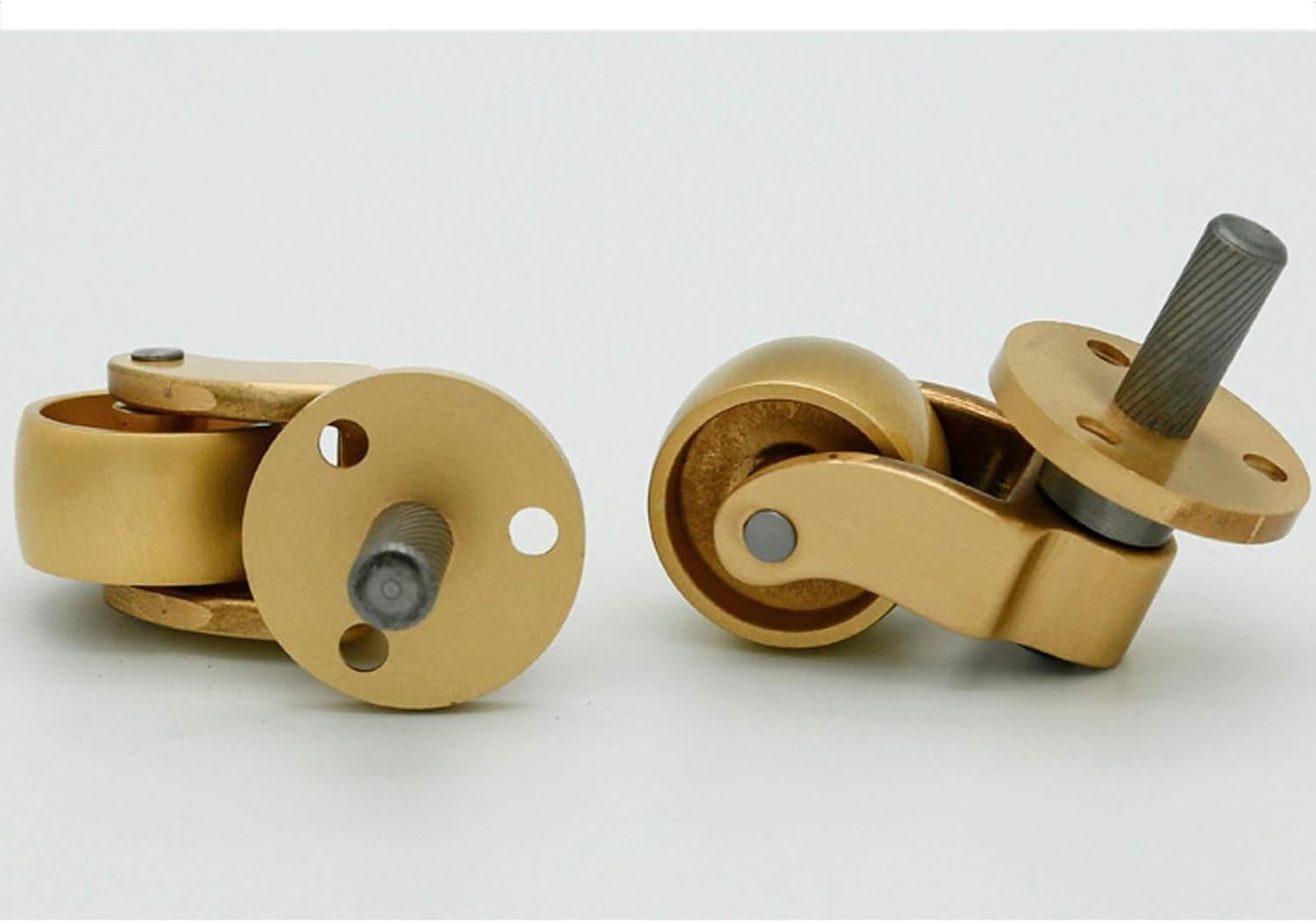 4 roulettes Meuble Laiton 25mm Pivotantes 360° Charge 150kg