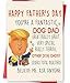 Missonemi Funny Dog Dad Fathers Day Card Gifts for Men Him, Happy Fathers Day Gift from Dog, Father's Gift from Son Daughter