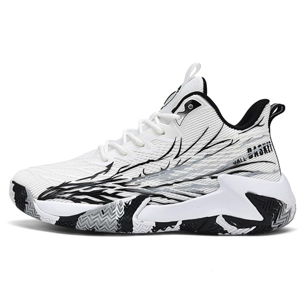 Zapatos Deportivos de Gran tamaño for Hombre, Zapatos Baloncesto Antideslizantes, Resistentes al Desgaste, Transpirables, Informales, for Correr Aire Libre