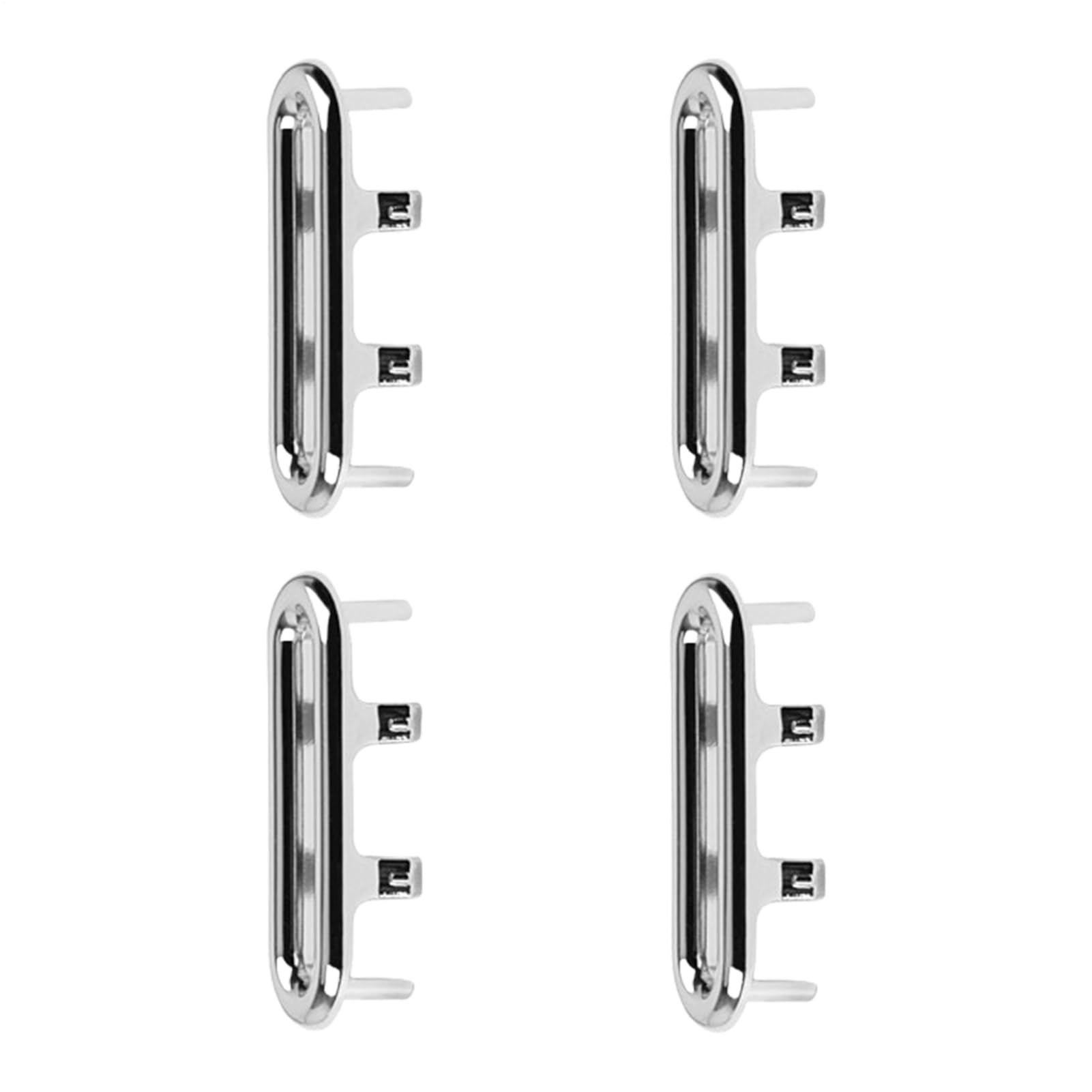 Anillos de Drenaje de desbordamiento para Fregadero de baño 4 Piezas - Cubierta de Drenaje de Repuesto Ovalada de ABS 47-48 mm x 16-18 mm | Casquillos Decorativos del tapón del lavabopara el lavabod