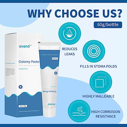 ostomy paste alcohol-free skin barrier ostomy paste for stoma filling to prevent leaks stoma care supplies ostomy supplies 2 box