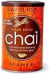 Original David Rio Tiger Spice Chai® (Etichetta Ita) 398g I Real Ingredients I Spicy Chai Latte with Black Tea, Cinnamon, Cardamom & Cloves, Creamy Classic Tea with Caffeine I