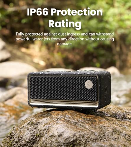 Image of Edifier ES60 Bluetooth Speaker, 9H Playtime, IP66, Ambient Light, Black