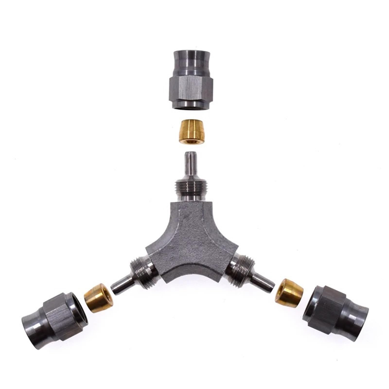 Uniwersalny adapter do węża hamulcowego hydraulicznego silnika ze stali nierdzewnej typu AN3 do złącza samochodowego i motocyklowego rura hamulcowa(A)