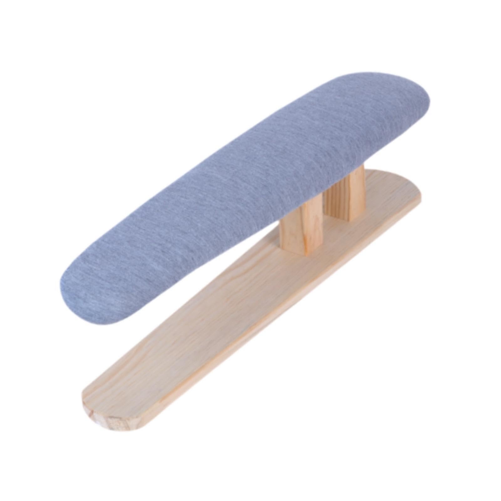 Tabletop Ironing Board, Tabletop Ironing Board with Wood Base Replaceable Cover Iron Stool