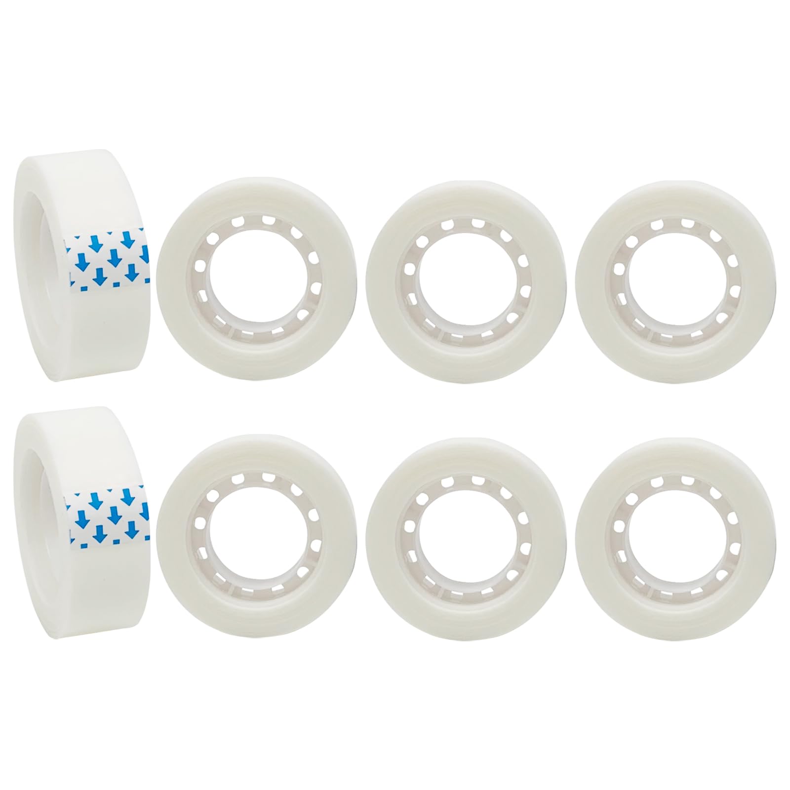 Ykimok 8 Rolls Invisible Matte Tape Refills for Dispenser, 0.7-Inch Wide, 27.3 Yards Long, Perfect for Gift Wrapping, Crafts, Home, School, Office.