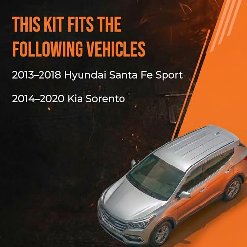 Image of MAX Advanced Brakes Brake Kit for 2013 to 2018 Hyundai Santa Fe Sport & 2014 to 2020 Kia Sorento,Brake and Rotor Kit Front and Rear, Carbon Ceramic, Rotors and Pads