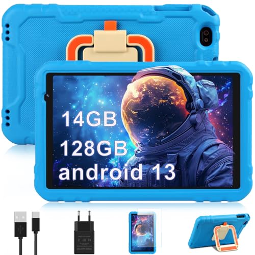 fezawio Tablet Niños 10 Pulgadas 8 Core Android 13 Tableta con 14GB RAM+128GB ROM (TF 512) HD IPS...