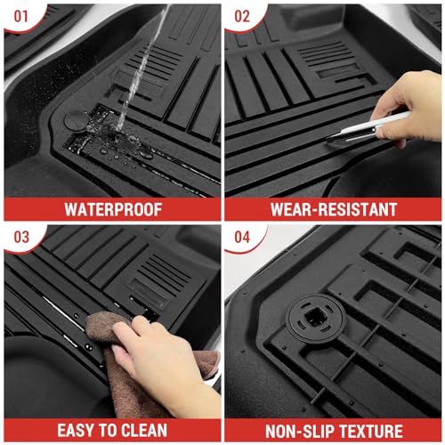 Tapis de sol antidérapant Ford F150 2015-2024 protection avant auto