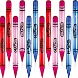 Raiten 12 Pcs Inflatable Crayons Jumbo 41.34 Inch Big Blow up Crayon Set Thick Large Inflatable Crayon Decorations Giant Crayons Prop for Birthday Kids Party Favors Classroom School Supplies