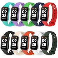 6 Cinturini Silicone Per Xiaomi Smart Band 8 Active - Braccialetti Sportivi Traspiranti - Foto 9