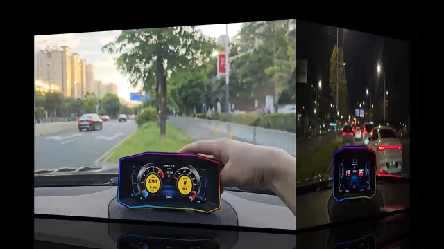 AMROOLOO Car Heads Up Display, Car HUD P4, OBD GPS
