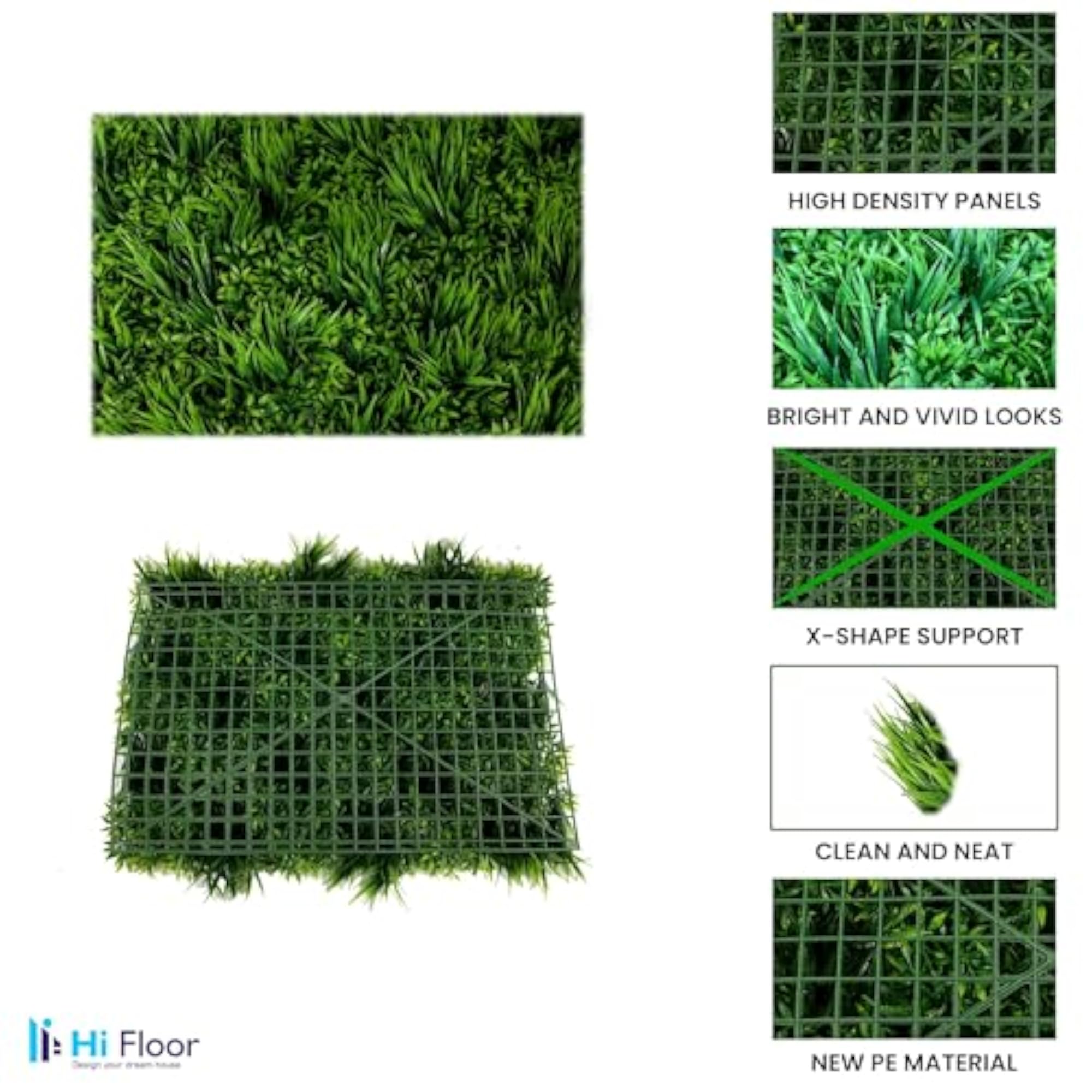 Artificial Wall Grass for Home Decoration (1 Pc)