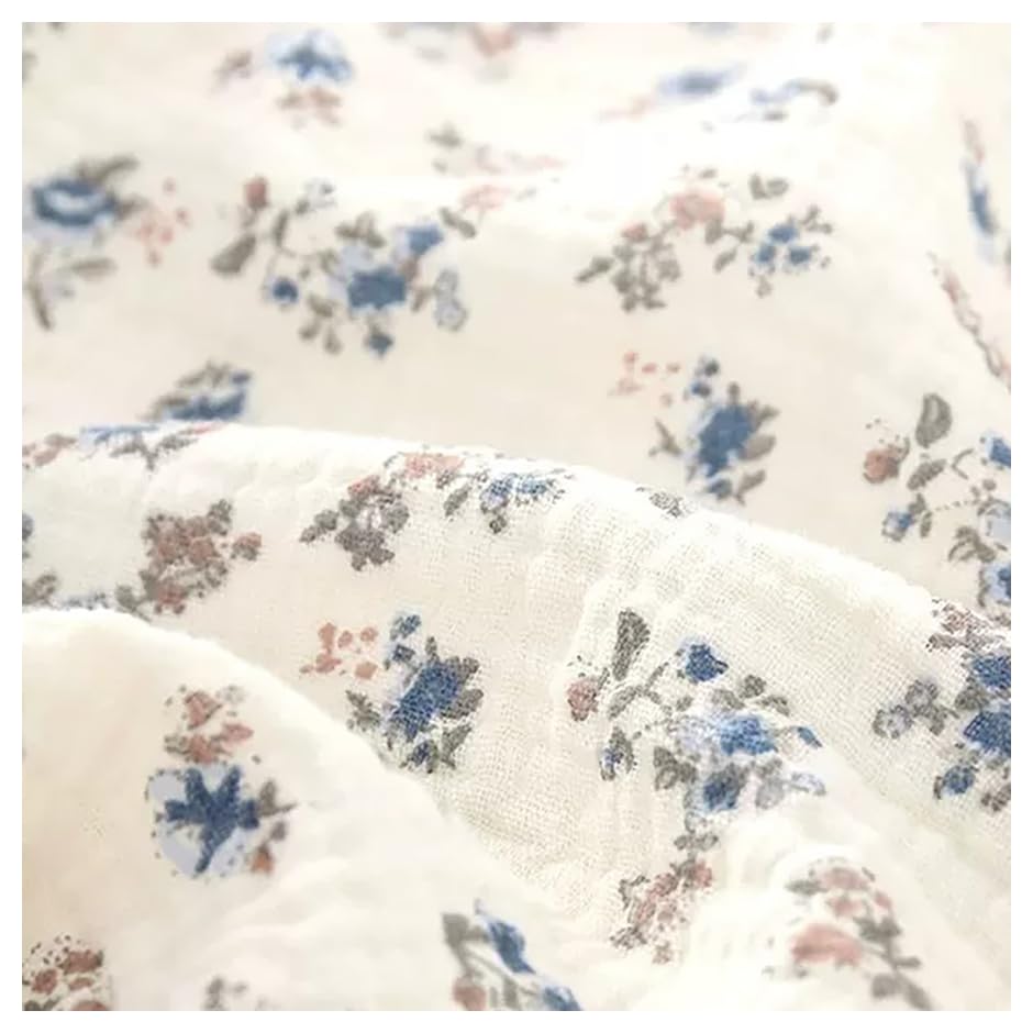 BrightGlow   Tela de muselina 100% algodón, venta por metros, tela para manualidades y costura para niños, tela de doble gasa estampada, para ropa, decoración, disfraces, 18#, 200 x 130 cm