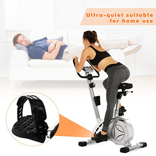 Ancheer Upright Bike, Magnetic Resistance Exercise Bike For Cardio Workout Indoor Cycling #TOP1