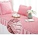 Produktbild ssok rugs Gesteppter Matt Mat Erker-Kissen, Anti-rutsch Bay Window Sill Pad Balkon Pad Teppichmaschine Waschbar Fenster Decke-rosa 60x150cm(24x59inch)