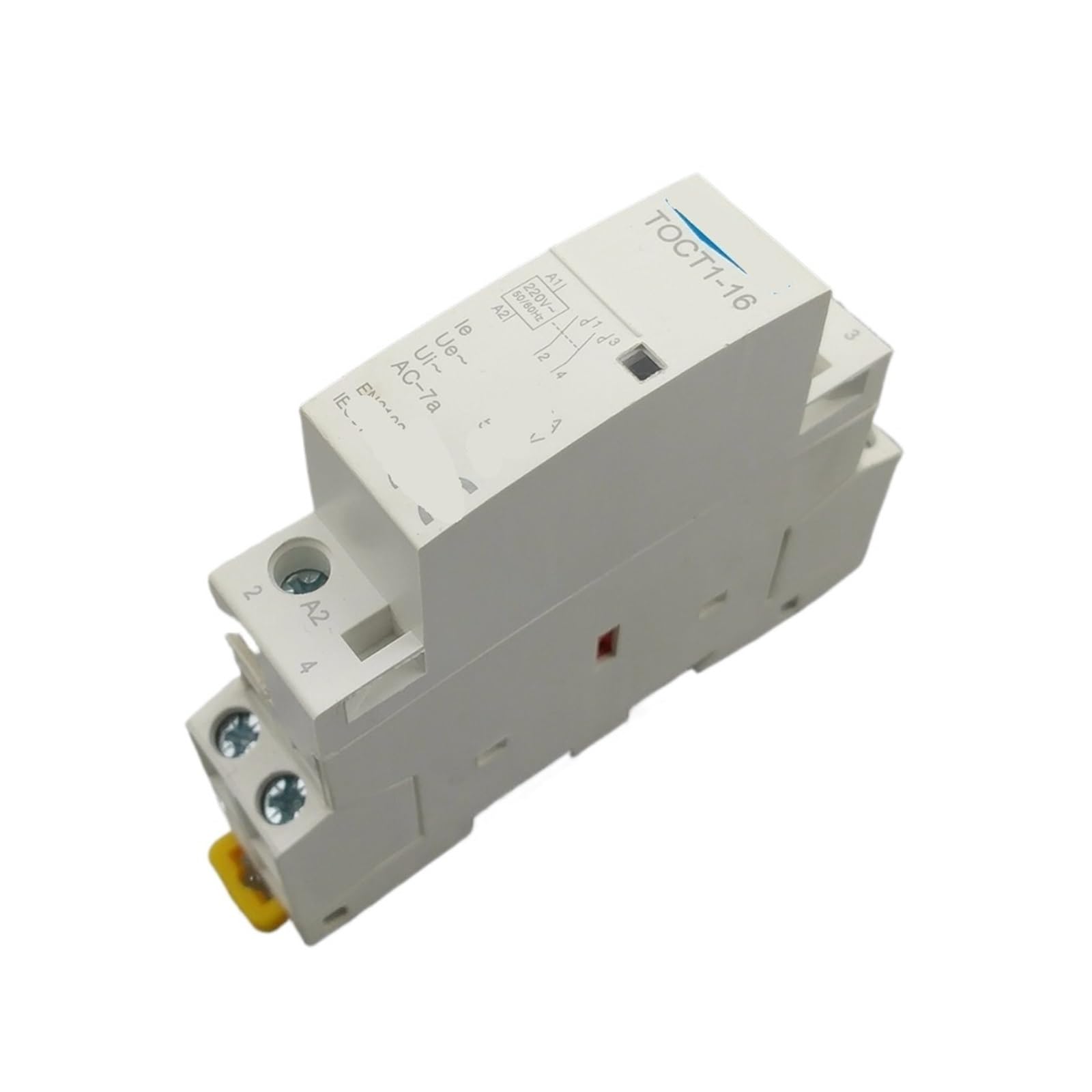 HUUOQIWY TOCT1 2P 16A 220V/230V 50/60HZ DIN Rail Household AC Modular Contactor 2NO or 1NO 1NC(1NO 1NC)