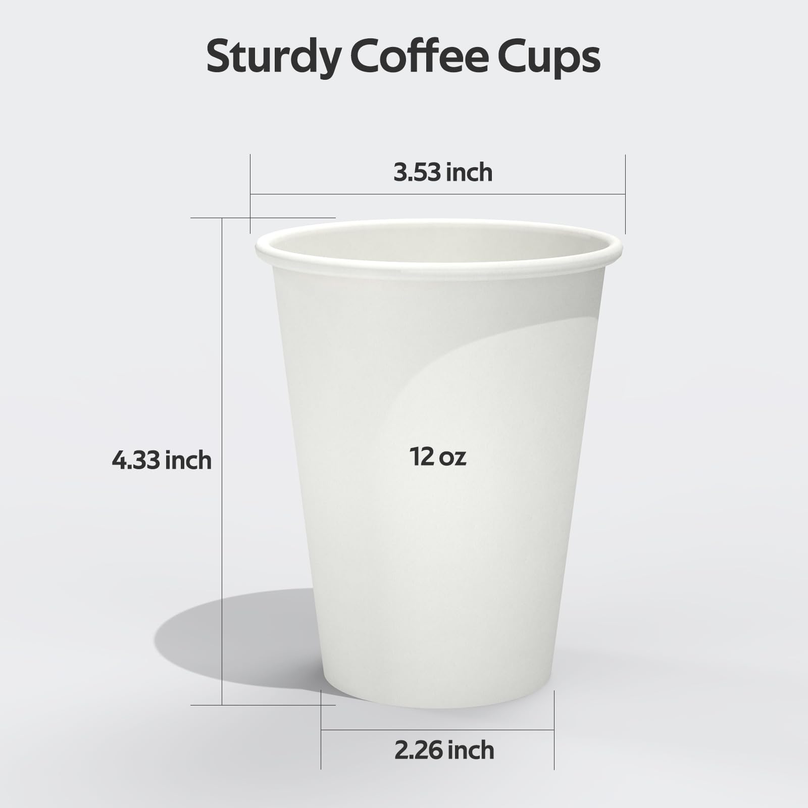 Amazon.com: Dealusy 200 Count 12 oz Coffee Cups, Leak-Free