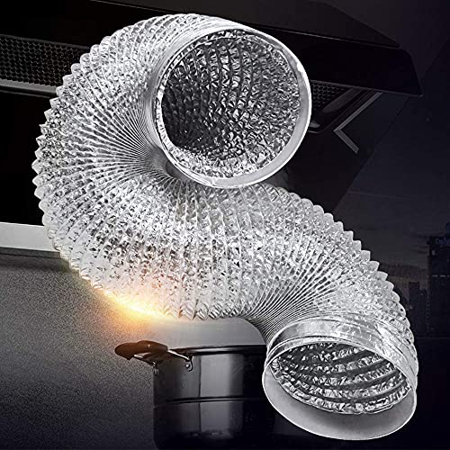 Culturaltu ダクトホース 100mm*5m フレキシブルダクト エアダクトホース アルミホース 排気ホース 排気ダクト 蛇腹ダクト 送風機用ダクト 耐熱 防水