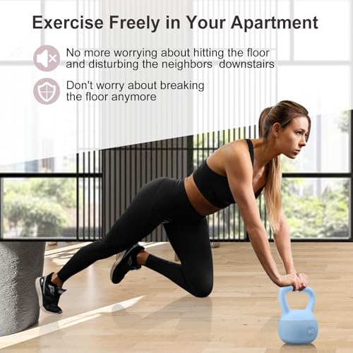 Heyolo Soft Kettlebell Anti Slip Hand Kettlebell Weights PVC Strength Training Kettlebells for Home Workouts Soft Vinyl Kettlebells for strength and safety by Heyolo - Image 4