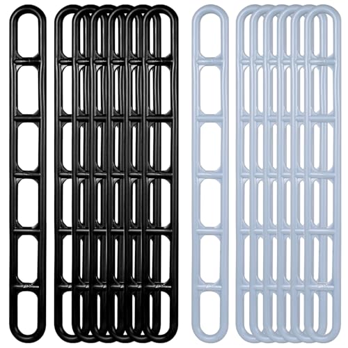 20 Piezas Elementos de Arriostramiento de Plástico, Escalera de Toldo Tensoras de Plástico, Accesorios para Tiendas de Campaña, Caravanas, Arriostrar Toldos, Marquesinas, Lonas(Gris)