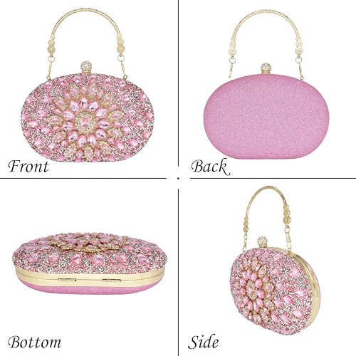 Image of MAIRLOM Rhinestone Clutch Purses for Women Evening Bag Sparkly Handbag | Diamond Clutches Purse Glitter Crystal Gemstone Shoulder Bags Luxury Handbags for Wedding Formal Party Prom