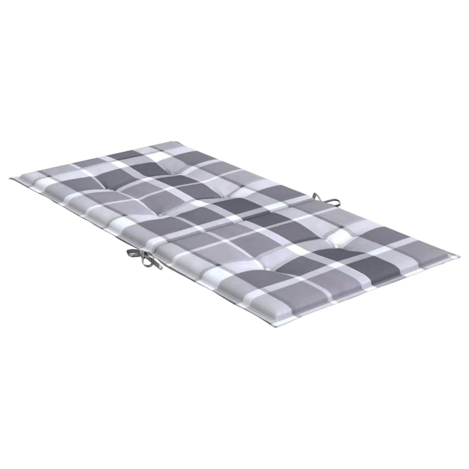 Juego de 4 cojines para sillas de jardín y exteriores, cojines de respaldo bajo de 100 x 50 x 3 cm, perfectos para patio, terraza, balcón y muebles de césped, cómodos cojines para relajarse