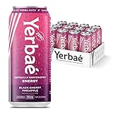 Yerbae Energy Beverage - Black Cherry Pineapple, 0 Sugar, 0 Calories, 0 Carbs, Energized by Yerba Ma
