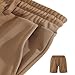 VELONLLONE Mens Streetwear Casual Shorts Trendy Pineapple Grid Textured Shorts, Fashion Athletic Shorts with Pockets Summer Brown