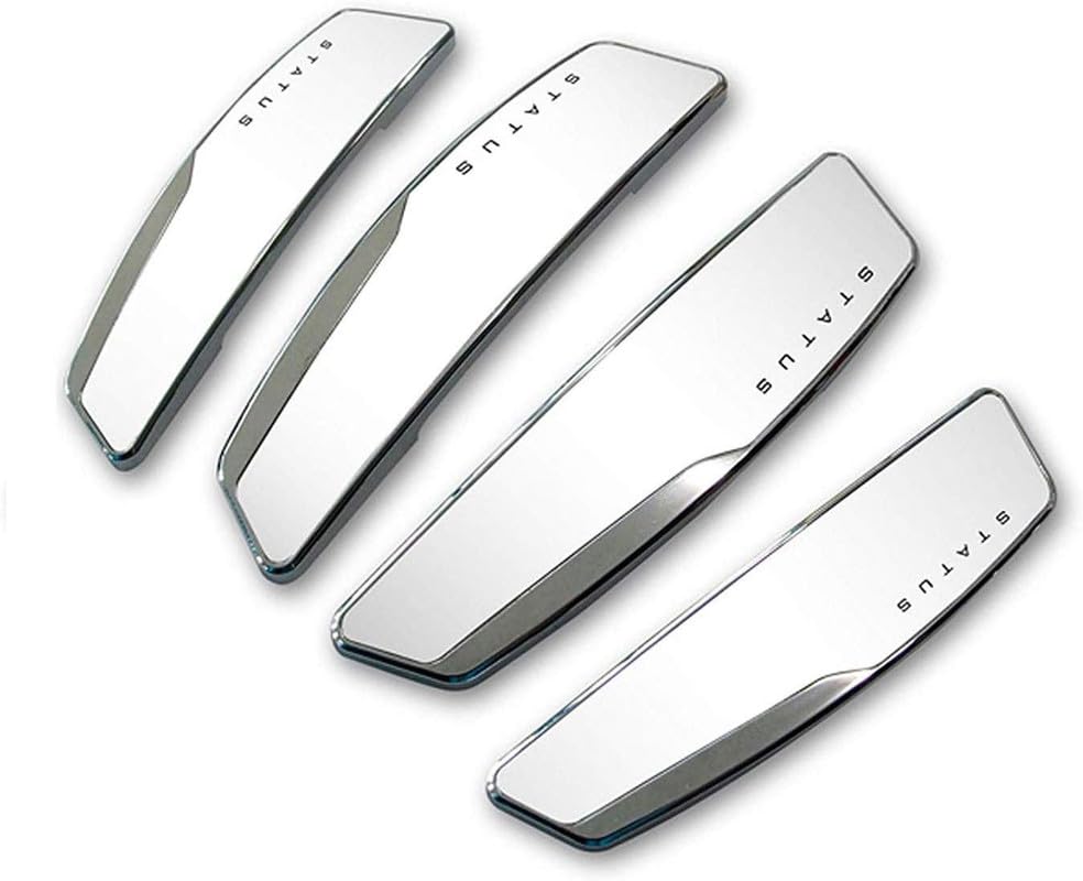 MIZZEO Original Status White Car Door Edge Guard Protector Strip, Protect Your Vehicle from Dings and Scratches (Pack of 4) Compatible with Audi Q8 e-tron