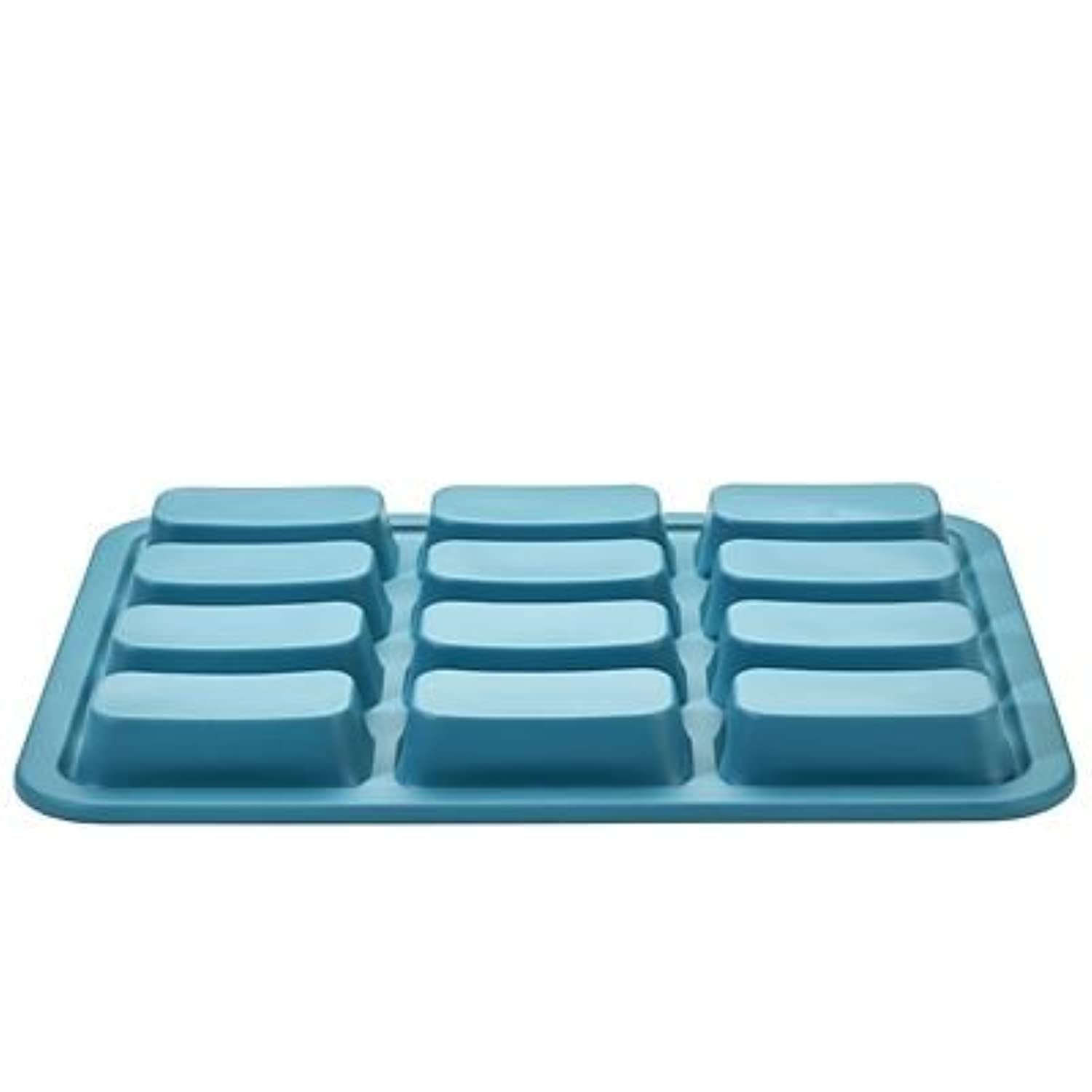 Mini-Kuchenform aus verstärktem Silikon für 12 Kuchen.