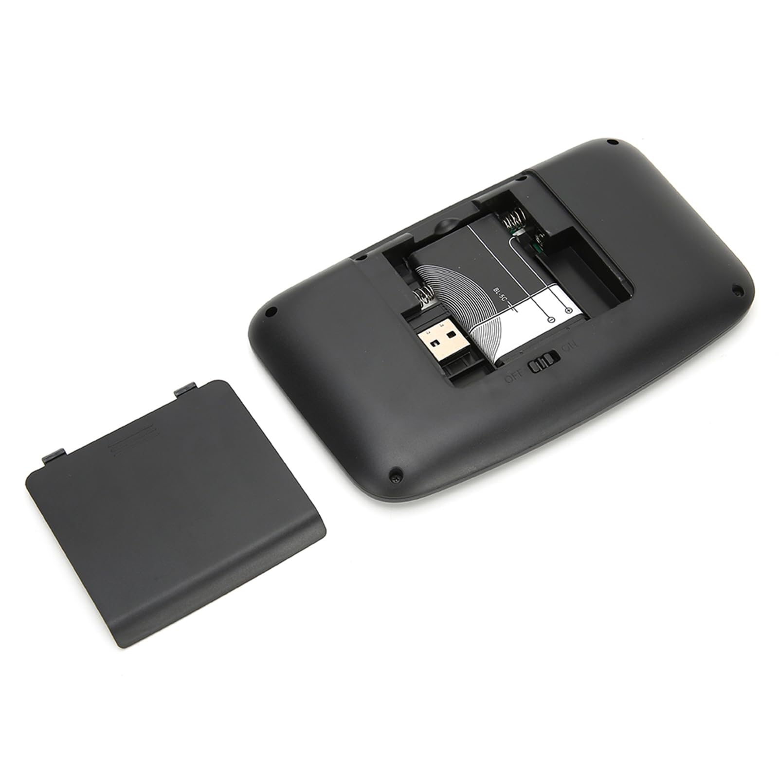 Denash 2,4 GHz Wireless-Tastatur, Hintergrundbeleuchtung Touchpad-Tastatur Fernbedienung Maus-Tastatur mit USB-Empfänger für PC, Laptop, Smart TV, HTPC