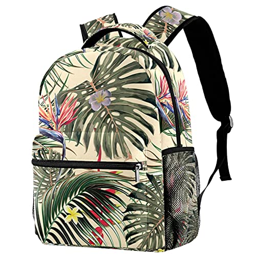 Sac à dos voyage vintage palmier avec porte-bouteille campus