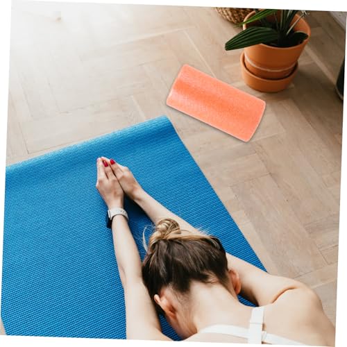 OSALADI Yoga Muscle Roller Stick para masaje de espalda y piernas, rodillo de espuma EPP naranja de 30x15cm para relajación muscular y terapia de tejido profundo, herramienta de ejercicio doméstico miniatura 5