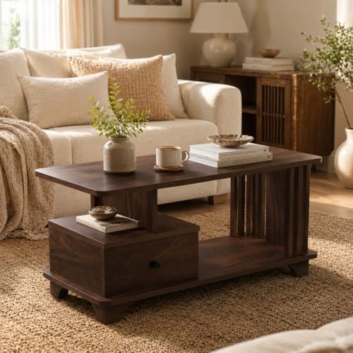 Coffee Tables: 10 Stylish Picks for Your Living Room 12 Studio Kook Casa Engineered Wood Coffee Table with Drawer, Jungle...