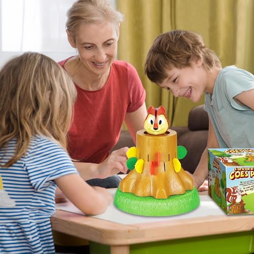 Pop Up Board Game, Pop The Squirrel Family Game miniatura 7