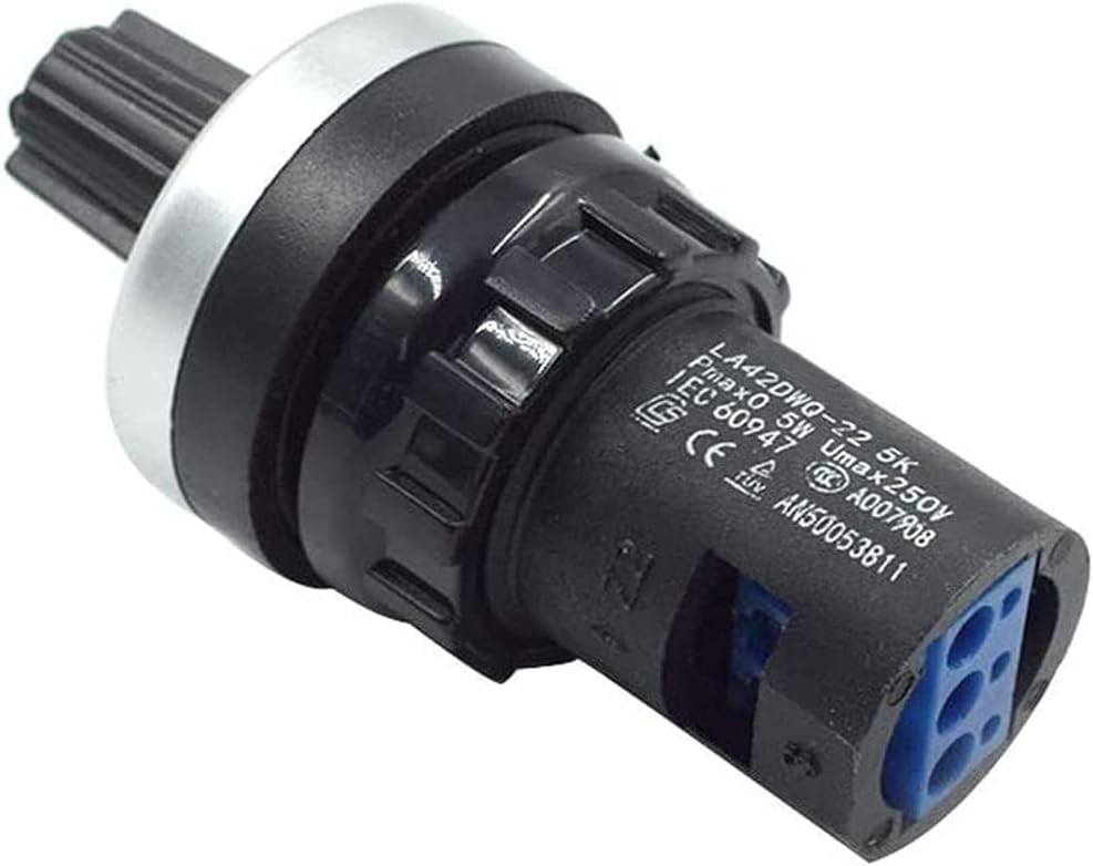 WANGCL Potentiometer LA42DWQ-22 5K ohm Frequency Converter IP65 VSD VFD Resistance Variable Speed Drive Rotary Potentiometer 22 mm