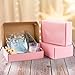 Frametory 8x6x3 Pink Shipping Box, Pack of 26 Corrugated Cardboard Boxes for Mailing, Packing, Small Business Gifts Wrap Boxes With Lid