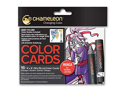 Cartas de colorear Chameleon - MANGA