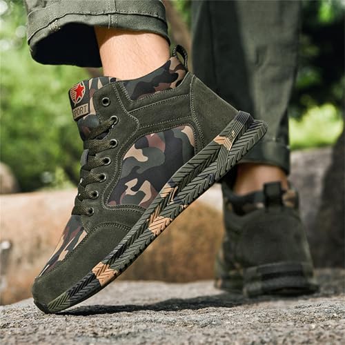 High-top Sports Canvas Camouflage Shoes Suitable for Outdoor Mountaineering and Hiking Training3