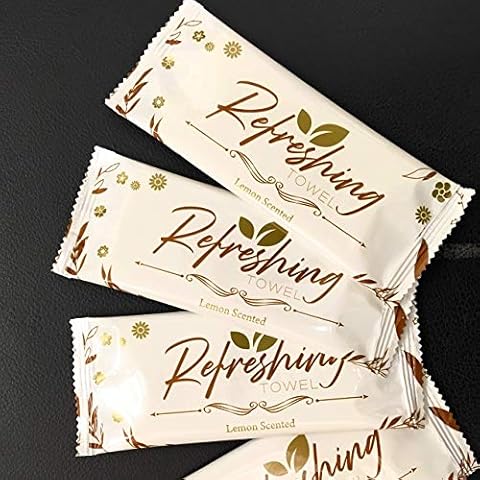 500 x Majestic Lemon Fresh Wet Hand Wipes Towels Hot Cold Individually Wrapped - Catering Restaurants Home Takeaways Hotels Cover