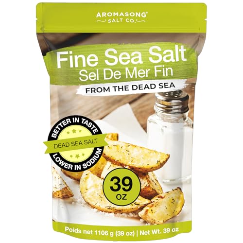 Aromasong 100% Natural Sea Salt From the Dead Sea, Fine Grain