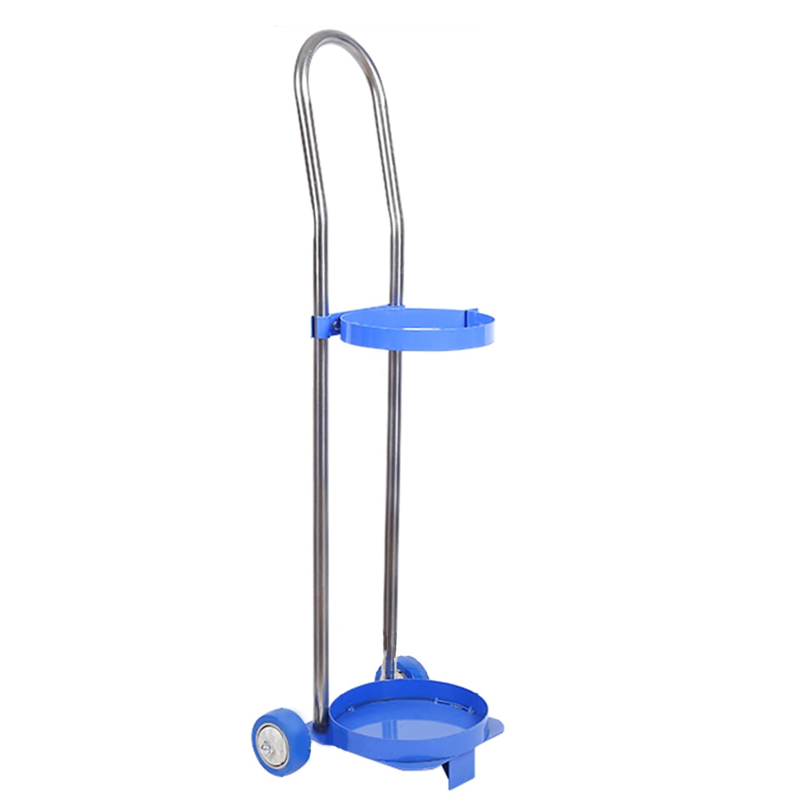 Genérico Tanque de oxígeno portátil con Ruedas, Carretilla para un Solo Cilindro de Gas, Carro móvil para Cilindro de nitrógeno para fábricas/hospitales/escuelas (80 cm de Alto (31 1/2 pulg