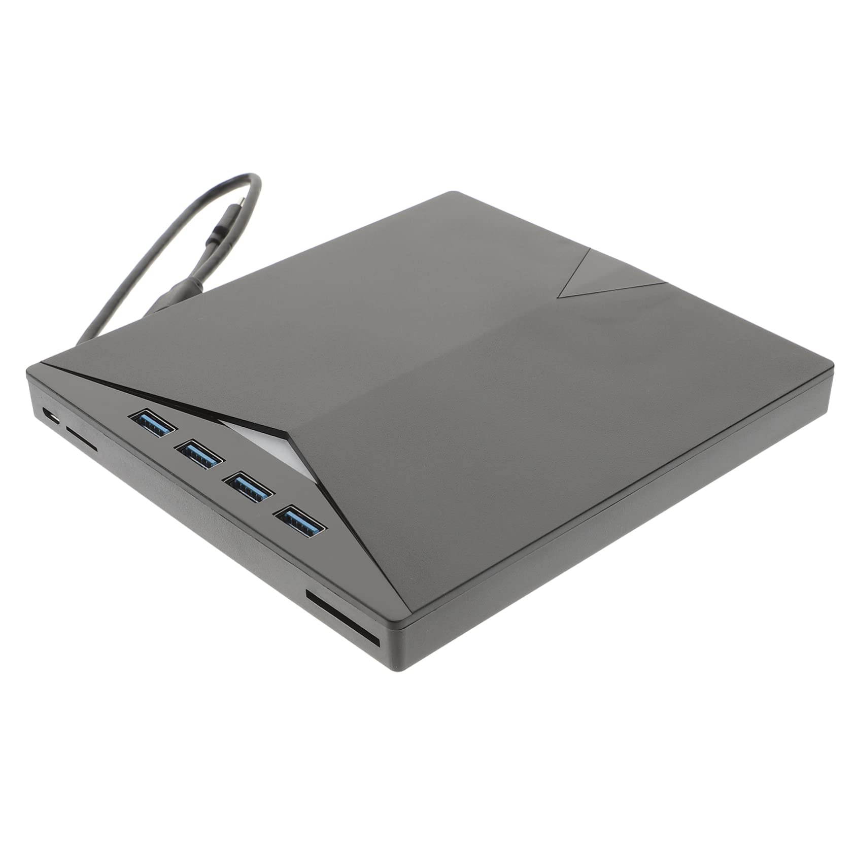 FRCOLOR Grabadora de DVD Externa USB Tipo C 3.0, Unidad CD y DVD Portátil, Lectura Rápida, Conexión Plug and Play, para Portátiles Uno