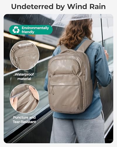 Image of BAGSMART 30L Travel Backpack, 15.6 Inch Carry On Backpack Flight Approved, Water Resistant Weekender Bag Daypack, Black