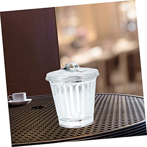 2 piezas canecas de basura mini para escritorio y baño miniatura 6