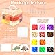 10MM Bügelperlen Set,12 Farben Bügelperlen mit Aufbewahrungsbox, Bügelperlen Platten, Bügelpapier, Muster, Steckperlen Set für Kinder Geschenk Geburtstag Weihnachten DIY Jungen Mädche ab 3 Jahre