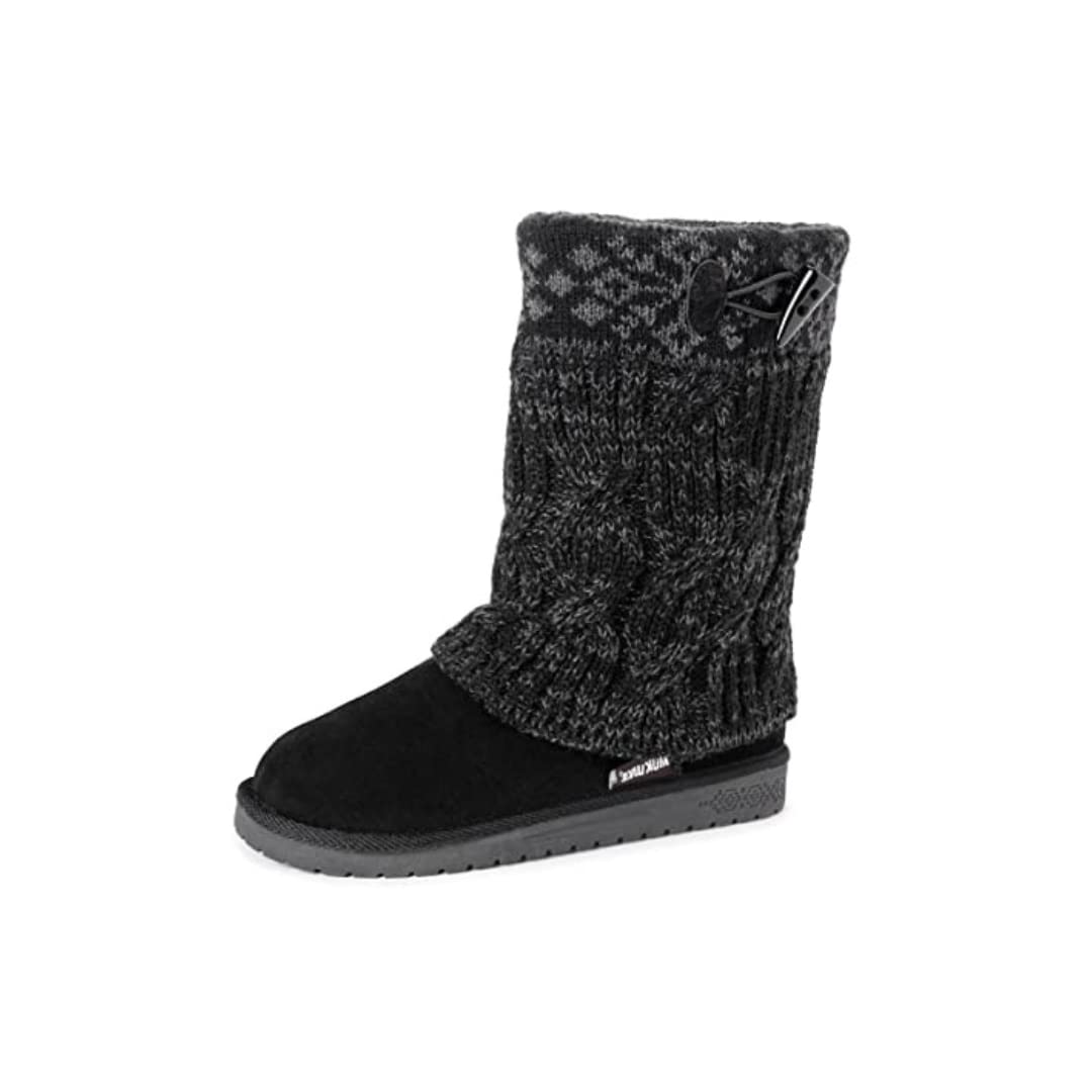MUK LUKS Womens Cheryl Faux Suede Pull On Winter & Snow Boots