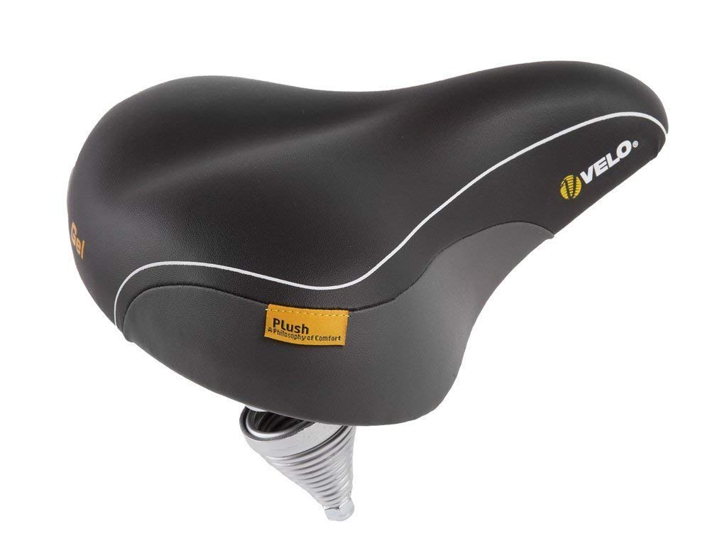 Velo Sattel Plush DS Gel, black, 260 x 255 mm Sport & Freizeit