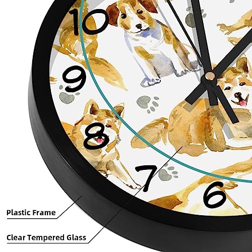 Horloge murale sans tic-tac à mécanisme quartz pour bureau - 4